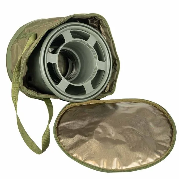 Overzicht foto Aqua Scope Bag met gedemonteerde Raptor Aqua Scope Large in de tas.