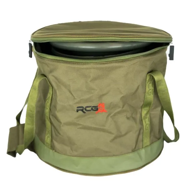 Overzicht foto Aqua Scope Bag met gedemonteerde Raptor Aqua Scope Large in de tas.