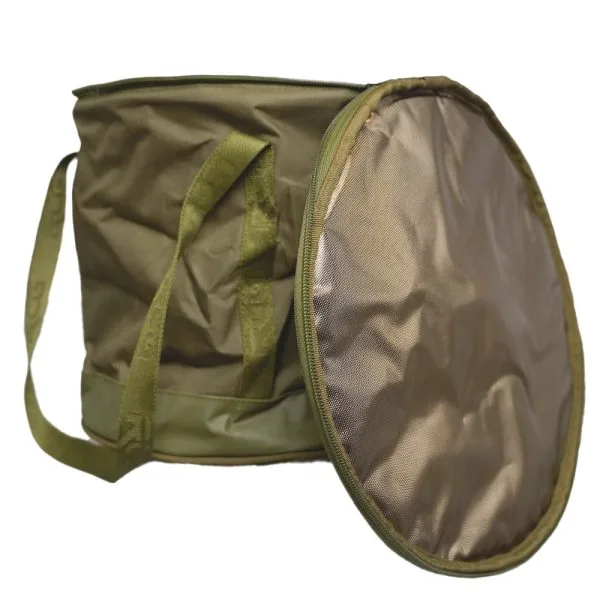 Detail foto bovenzijde volledig afgeritst Aqua Scope Bag ter bescherming van Raptor Aqua Scope Large