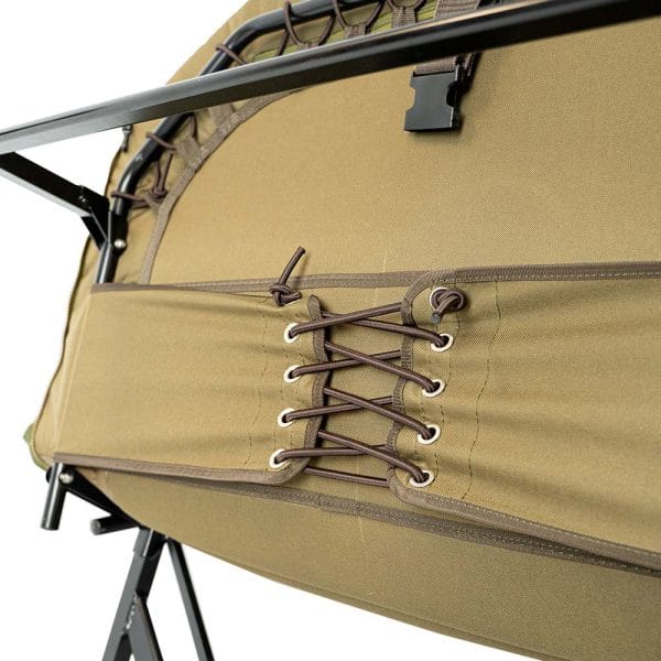 Overzicht foto onderkant stretcher RCG DLX SLeeping System Dual met dubbele slaapzak