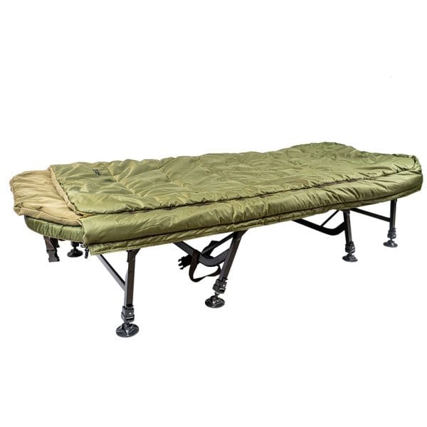 Overzicht foto matras poten stretcher RCG DLX SLeeping System Dual met dubbele slaapzak