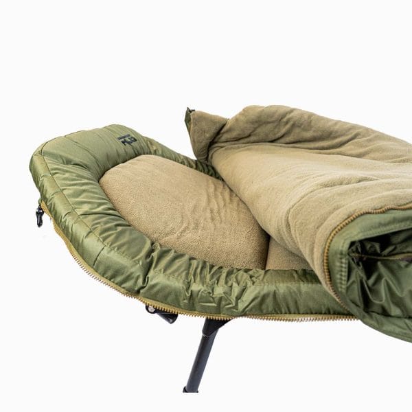 Detail foto beide slaapzakken omgeslagen, matras zichtbaar RCG DXL Sleeping System Dual KIDS