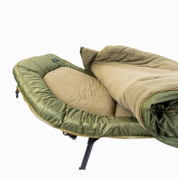 Detail foto beide slaapzakken omgeslagen, matras zichtbaar RCG DXL Sleeping System Dual KIDS
