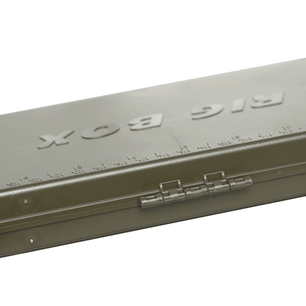 Detail van de bovenkant van de RCG Rig Box Large – grote, stevige rig box met foam en magnetische sluiting