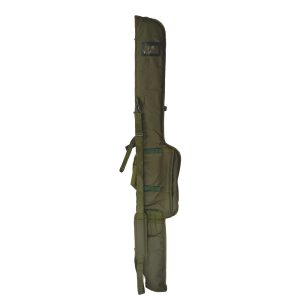 RCG Rod Pouch DUO 10ft – overzicht van hengeltas met ruimte voor twee hengels, clips en riemen aan de buitenzijde