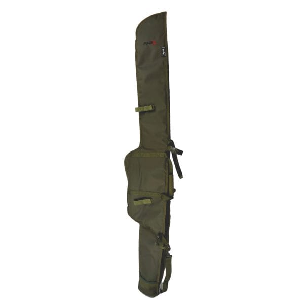 Overzicht van de RCG Rod Pouch DUO 12ft – stevige hengeltas met ruimte voor twee hengels en extra opbergruimte