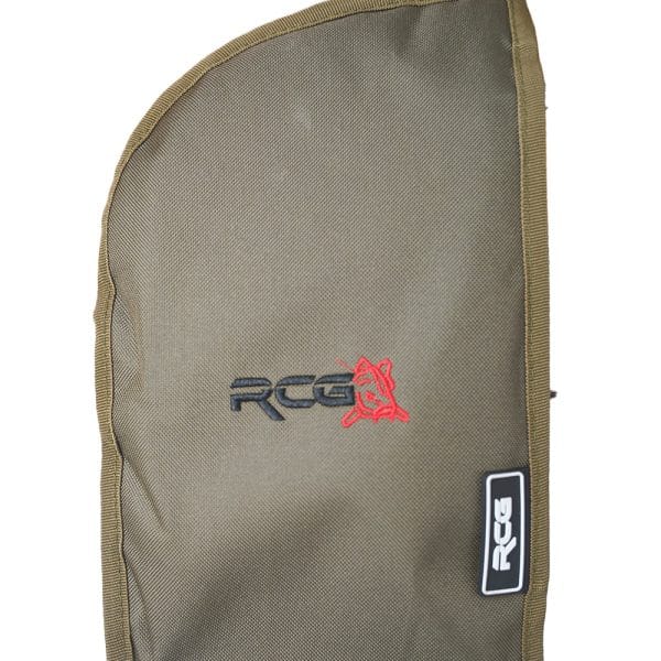 Detail van de bovenzijde en buitenkant van de RCG Rod Pouch DUO 12ft
