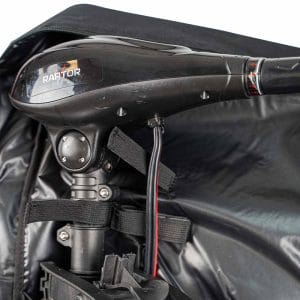 RCG Motor Transport Bag zwart detail foto binnenkant met motor