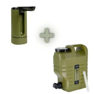 Combi deal RCG Rechargeable Water Tap + RCG Aqua Carrier 12 liter overzicht foto