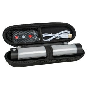 RCG Bivvy Lamp Case overzicht foto open met Bivvy Lamp en accessoires