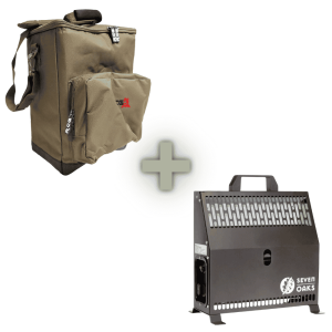 Seven Oaks Tent Kachel samen met RCG Heater Bag, complete set voor veilig transport en opslag