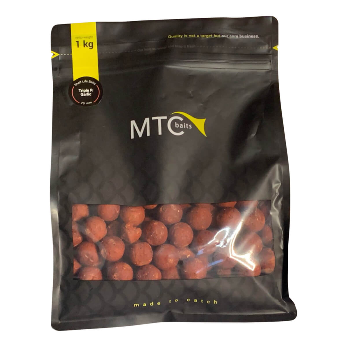 MTC Baits Boilies Shelf Life Triple R Garlic 20 mm 1 kg