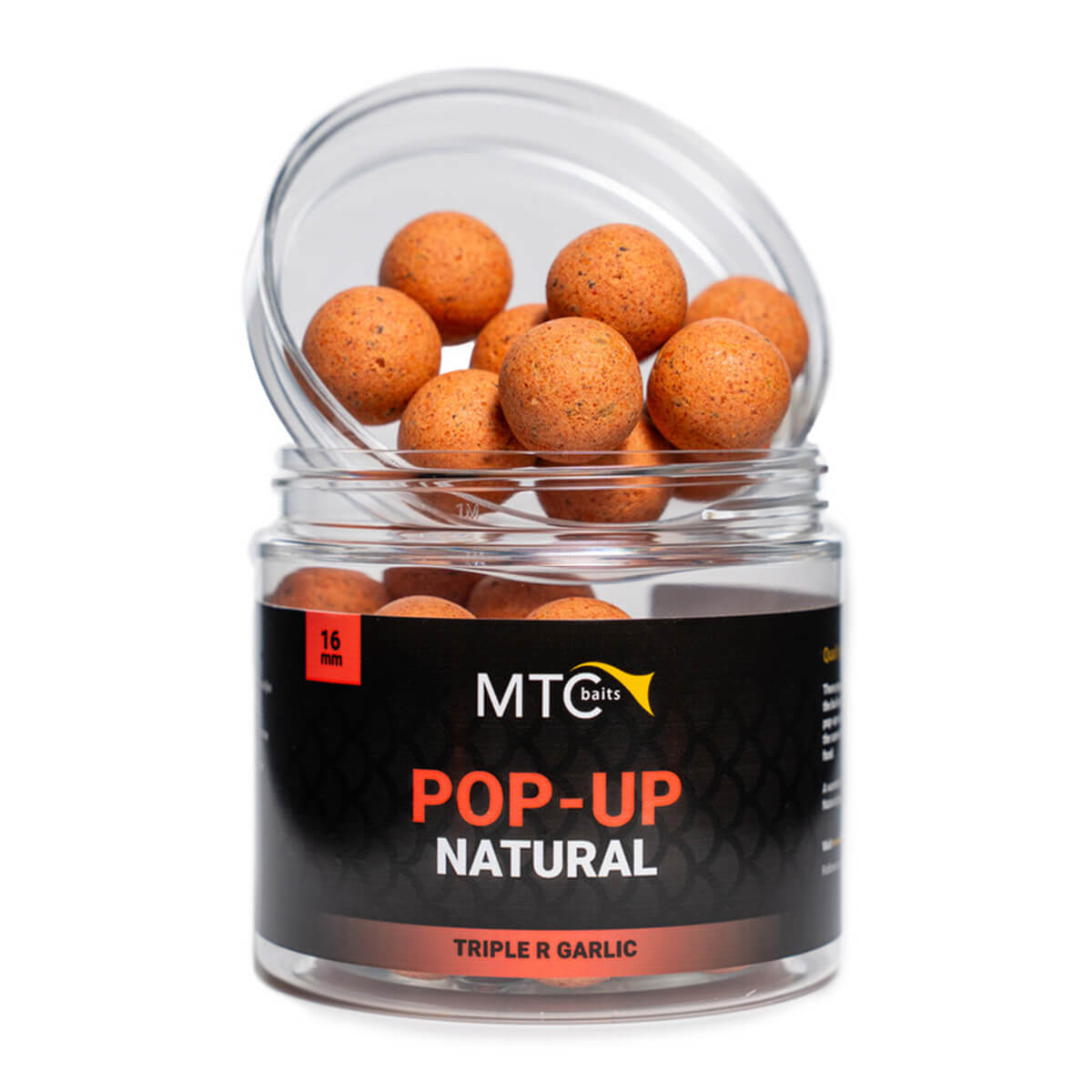 MTC Baits Pop-up Hi-natural Triple R Garlic 16 mm – groene knoflookboilie