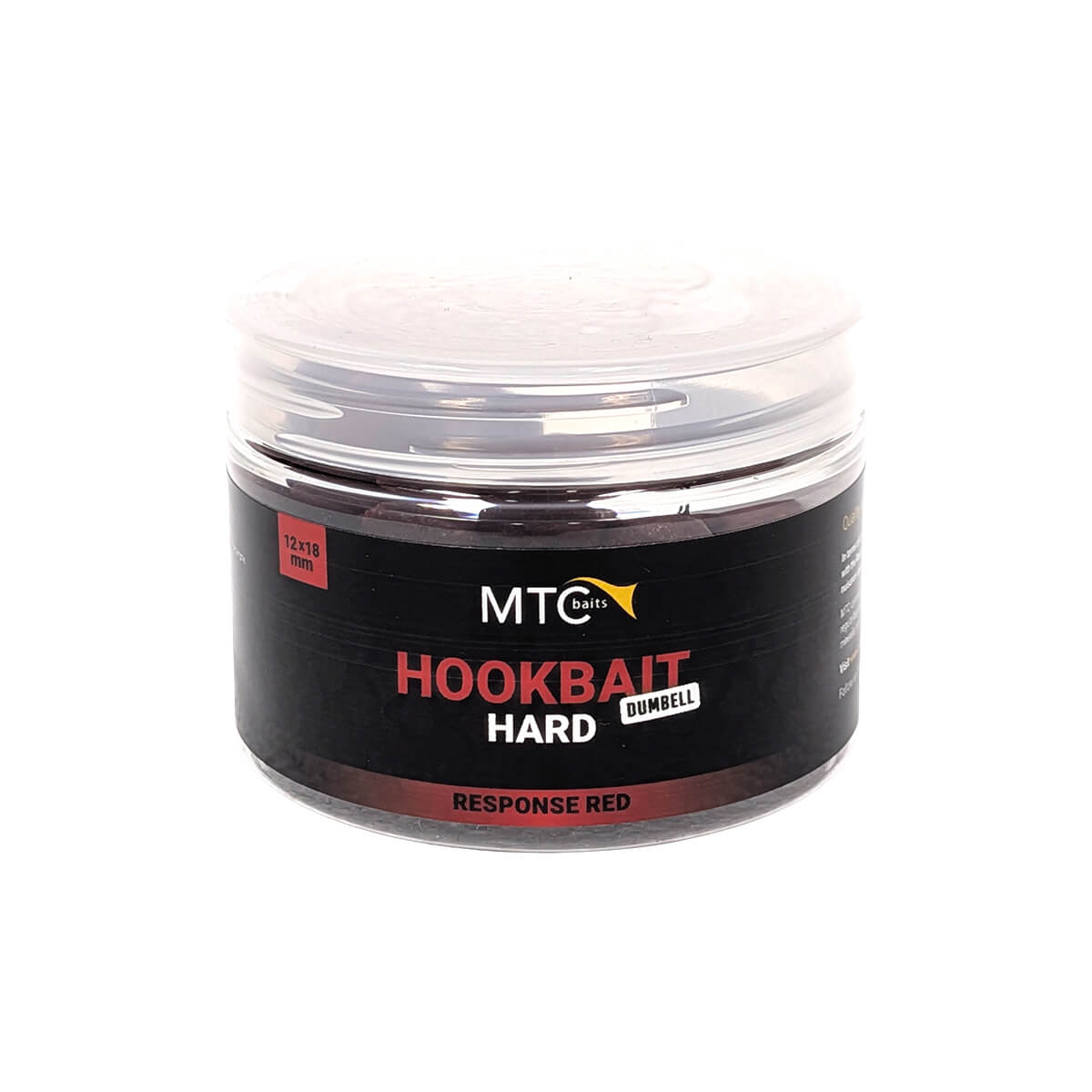 MTC Baits Hookbait Hard Response Red 12x18 mm Dumbell