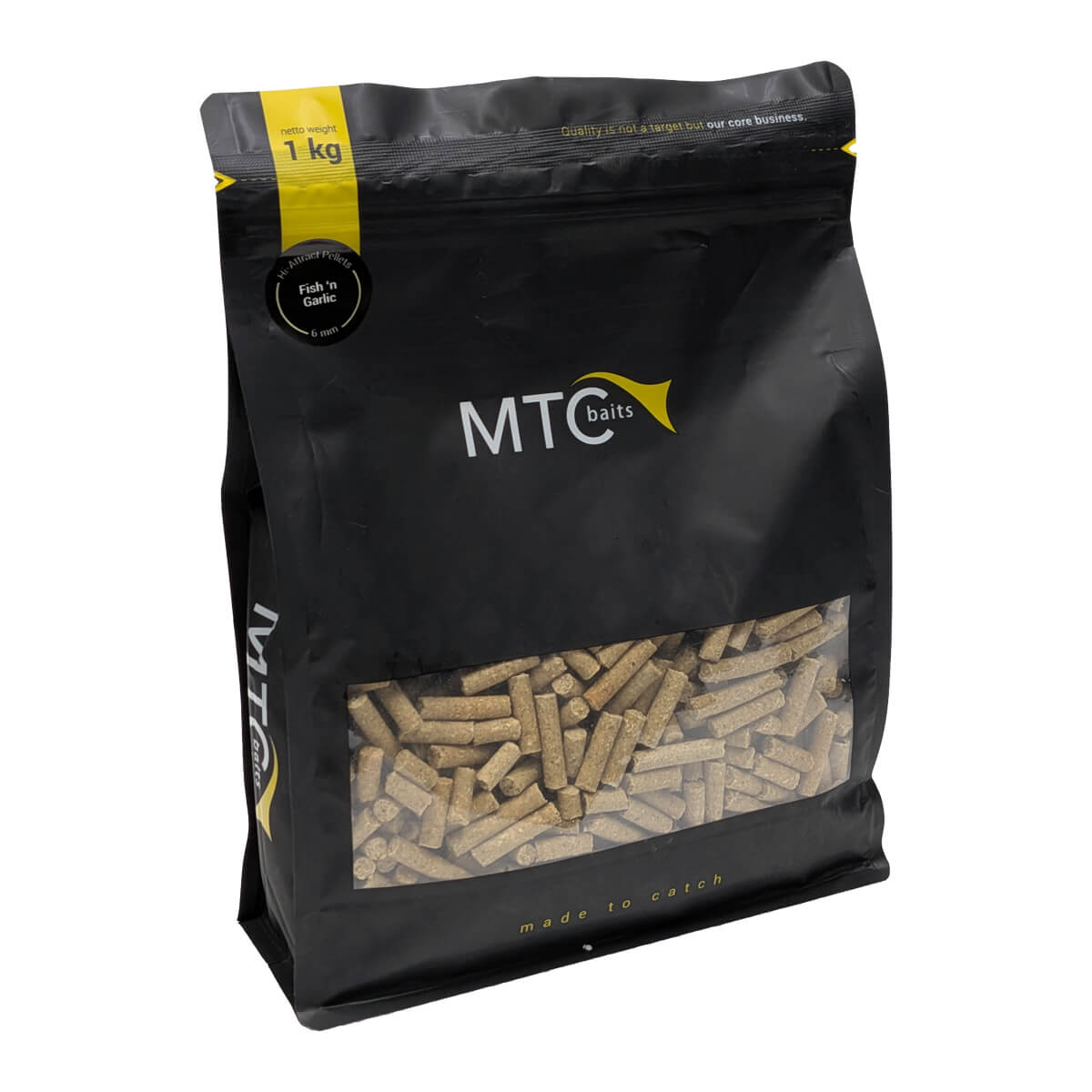 MTC Baits Pellet Hi-Attract Fish 'n Garlic 6 mm 1 KG